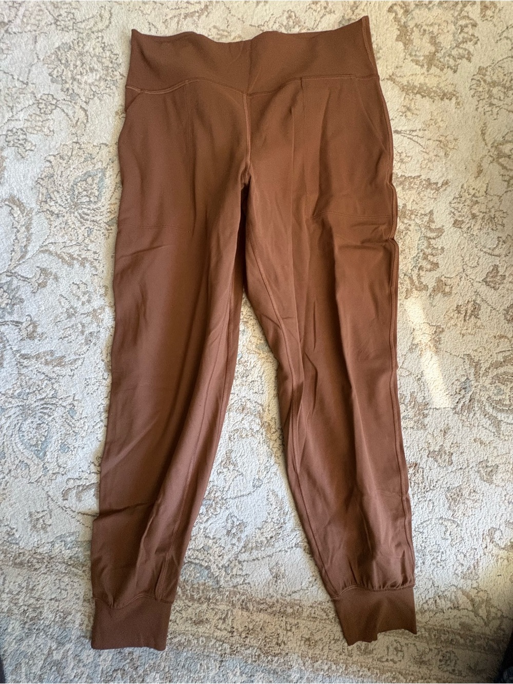 lululemon athletica Brown High-Waist Jogger Pants